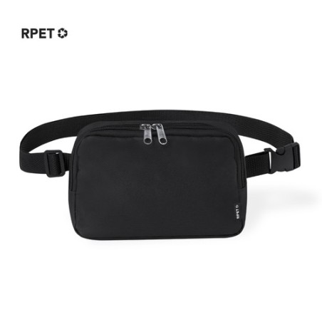 Sac Banane Éco-responsable Personnalisé en Polyester RPET Vexen Couleurs : noir Matières : polyester recyclé personnalisable ave