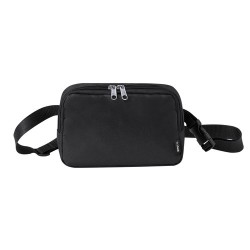 Sac Banane Éco-responsable Personnalisé en Polyester RPET Vexen Couleurs : noir Matières : polyester recyclé cadeau entreprise p