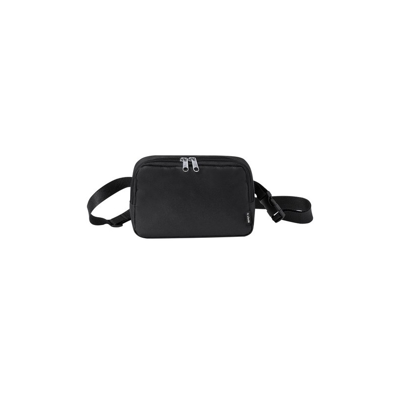 Sac Banane Éco-responsable Personnalisé en Polyester RPET Vexen Couleurs : noir Matières : polyester recyclé cadeau entreprise p
