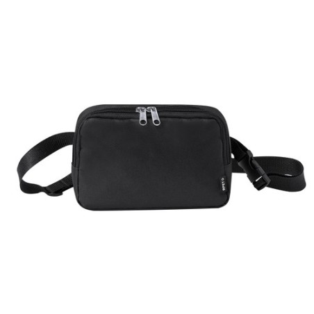 Sac Banane Éco-responsable Personnalisé en Polyester RPET Vexen Couleurs : noir Matières : polyester recyclé cadeau entreprise p