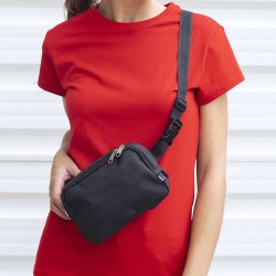 Sac Banane Éco-responsable Personnalisé en Polyester RPET Vexen Couleurs : noir Matières : polyester recyclé impression haute dé