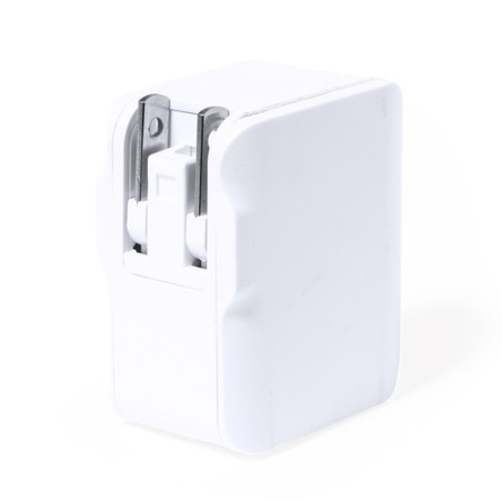 Adaptateur Personnalisé de Prises Idéal pour Vos Voyages Vlind Couleurs : blanc cadeau entreprise pas cher