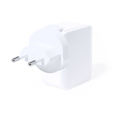 Adaptateur Personnalisé de Prises Idéal pour Vos Voyages Vlind Couleurs : blanc goodies publicitaire événementiel