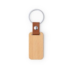 Porte-Clés Personnalisé en Bois Naturel - Mappets Matières : bois