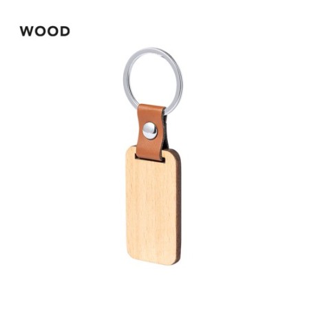 Porte-Clés Personnalisé en Bois Naturel - Mappets Matières : bois goodies publicitaire événementiel