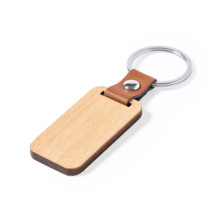 Porte-Clés Personnalisé en Bois Naturel - Mappets Matières : bois livraison express 24h 48h