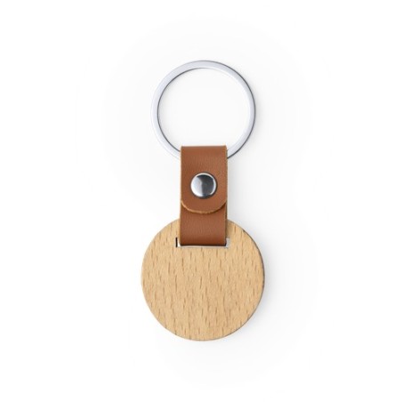 Porte-Clés Personnalisé en Bois Naturel - Mappets Matières : bois accessoire événementiel unique