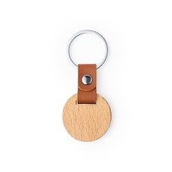 Porte-Clés Personnalisé en Bois Naturel - Mappets Matières : bois 2