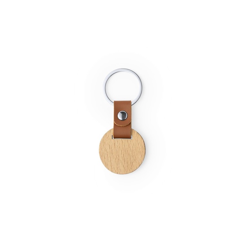 Porte-Clés Personnalisé en Bois Naturel - Mappets Matières : bois goodies entreprise design