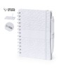 Cahier Éco-responsable et Pratique Personnalisé pas cher - Amber Matières : papier de pierre Couleurs : blanc personnalisable av