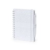 Cahier Éco-responsable et Pratique Personnalisé pas cher - Amber Matières : papier de pierre Couleurs : blanc cadeau entreprise 
