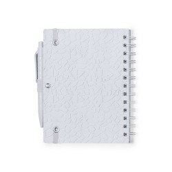 Cahier Éco-responsable et Pratique Personnalisé pas cher - Amber Matières : papier de pierre Couleurs : blanc goodies publicitai