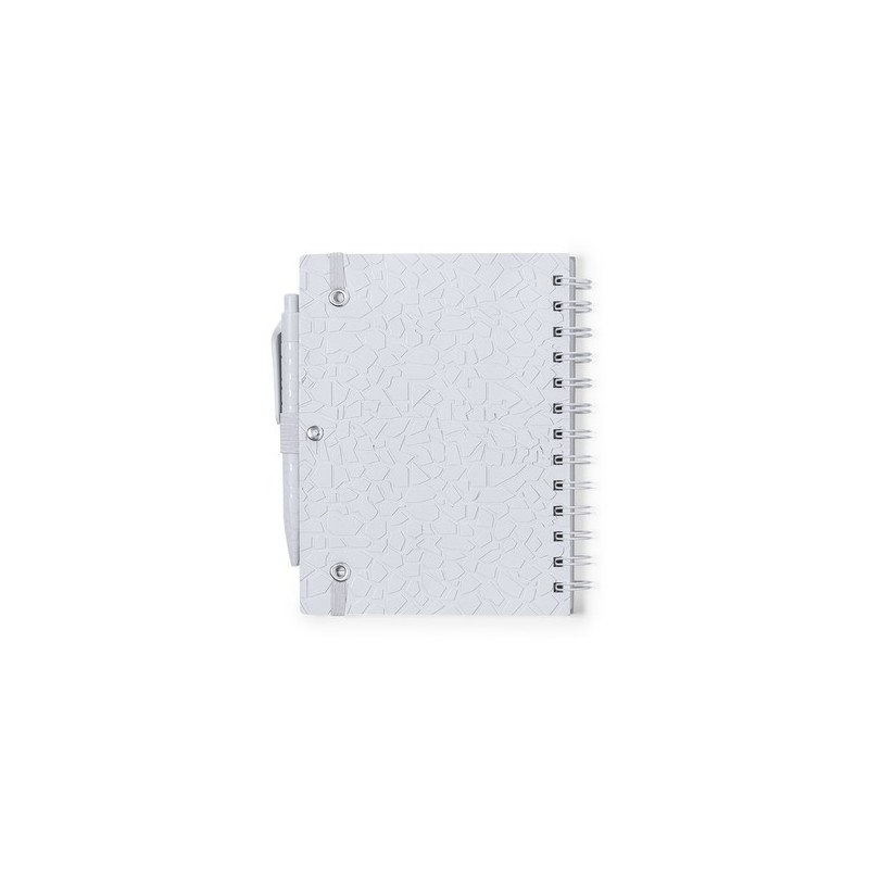 Cahier Éco-responsable et Pratique Personnalisé pas cher - Amber Matières : papier de pierre Couleurs : blanc goodies publicitai