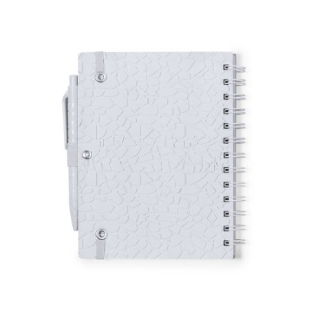 Cahier Éco-responsable et Pratique Personnalisé pas cher - Amber Matières : papier de pierre Couleurs : blanc goodies publicitai