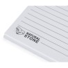 Cahier Éco-responsable et Pratique Personnalisé pas cher - Amber Matières : papier de pierre Couleurs : blanc impression haute d