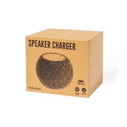 Haut-Parleurs Chargeur Éco-responsable et Innovant Cedric Matières : bambou Couleurs : noir personnalisation rapide en France