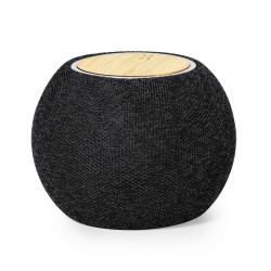 Haut-Parleurs Chargeur Éco-responsable et Innovant Cedric Matières : bambou Couleurs : noir accessoire événementiel unique