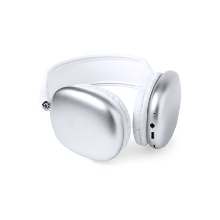 Écouteurs Bluetooth 5.0 Personnalisés Éco-responsables Curney Couleurs : blanc marquage laser ultra précis