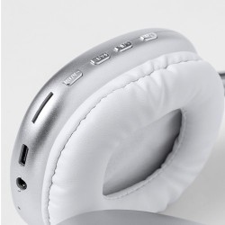 Écouteurs Bluetooth 5.0 Personnalisés Éco-responsables Curney Couleurs : blanc objet promotionnel éco-responsable