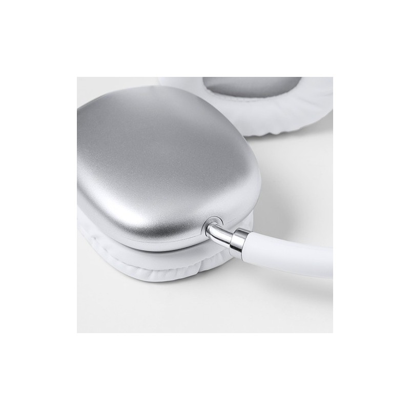 Écouteurs Bluetooth 5.0 Personnalisés Éco-responsables Curney Couleurs : blanc cadeau collaborateur premium