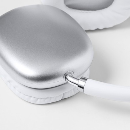 Écouteurs Bluetooth 5.0 Personnalisés Éco-responsables Curney Couleurs : blanc cadeau collaborateur premium