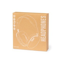 Écouteurs Bluetooth 5.0 Personnalisés Éco-responsables Curney Couleurs : blanc accessoire événementiel unique