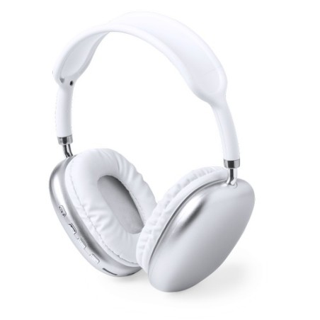 Écouteurs Bluetooth 5.0 Personnalisés Éco-responsables Curney Couleurs : blanc impression logo haute qualité