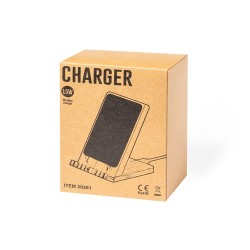Chargeur Sans Fil Éco-responsable en Bambou Personnalisé Steward Matières : bambou marquage laser ultra précis