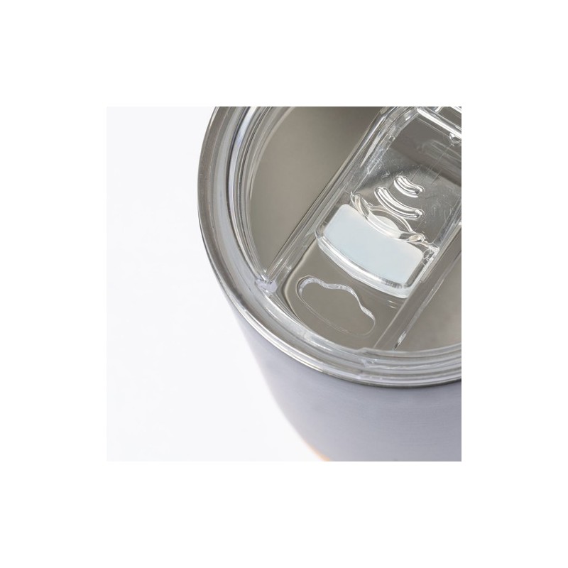 Tasse Thermique Isotherme Pratique Personnalisée pas cher Loret Matières : liège Couleurs : argenté cadeau affaires élégant