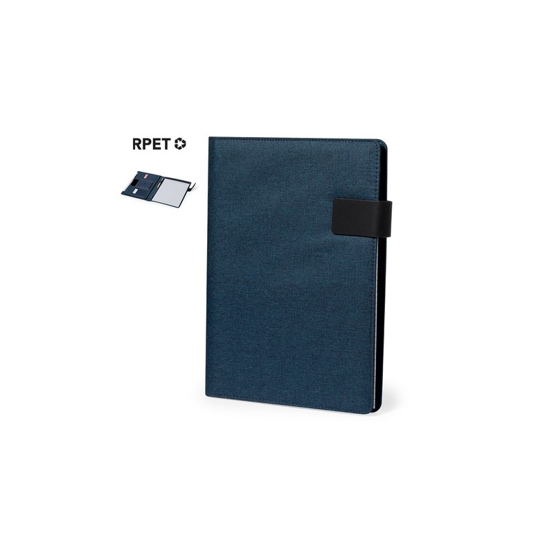 Porte-Documents Éco-responsable et Élégant Personnalisé pas cher Linnoa Couleurs : bleu marine Matières : polyester recyclé impr