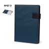 Porte-Documents Éco-responsable et Élégant Personnalisé pas cher Linnoa Couleurs : bleu marine Matières : polyester recyclé impr