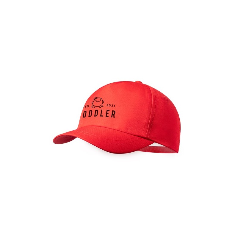 Casquette Éco-responsable Personnalisable pour Enfant - Rick Couleurs : rouge Matières : polyester recyclé goodies entreprise de