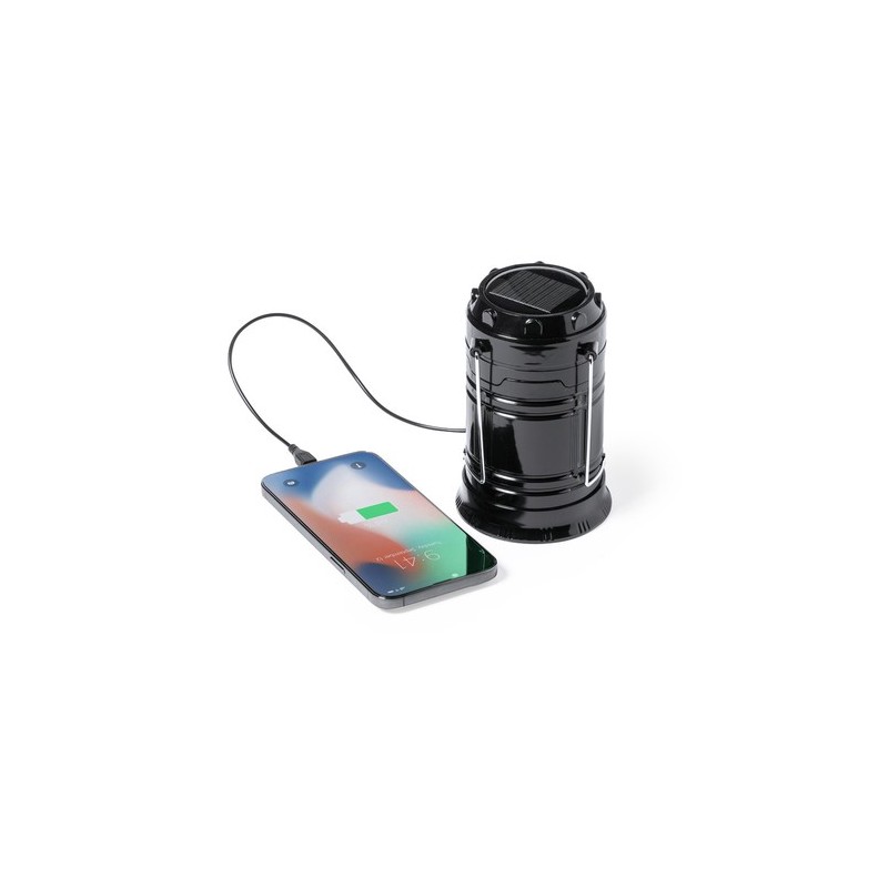 Lampe Énergétique Personnalisée Power Bank Mufar Couleurs : noir goodies publicitaire événementiel