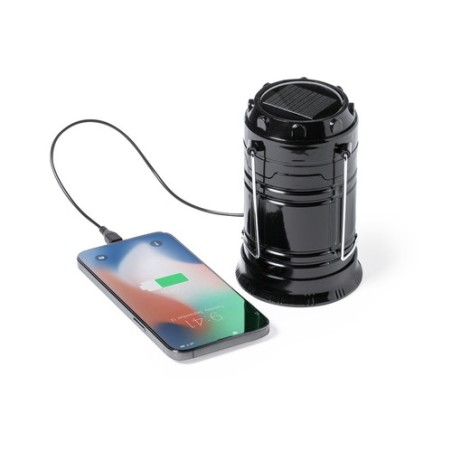 Lampe Énergétique Personnalisée Power Bank Mufar Couleurs : noir goodies publicitaire événementiel
