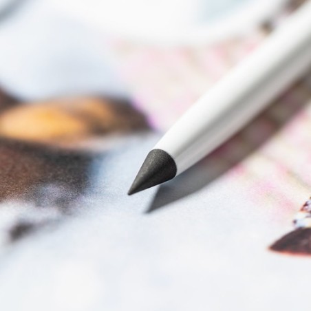 Stylet Crayon Éco-responsable Pratique Personnalisé - Gosfor Matières : aluminium Couleurs : noir impression haute définition