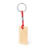 Porte-Clés Éco-responsable Personnalisable - Recbam Matières : bambou Couleurs : jaune marquage couleur éclatante
