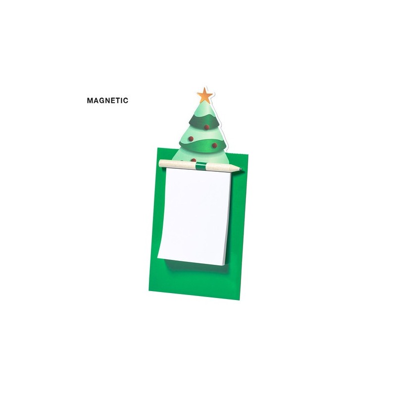 Magnet Clemen : Bloc-notes Arbre de Noël