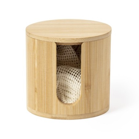 Distributeur de Lingettes Démaquillantes en Bambou