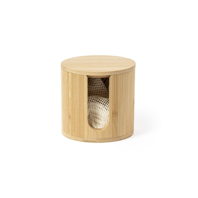 Distributeur de Lingettes Démaquillantes en Bambou