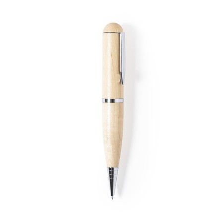Stylo USB Pratique 16GB Personnalisé Kornon - Cadeau d'Entreprise Matières : bois personnalisable avec votre logo
