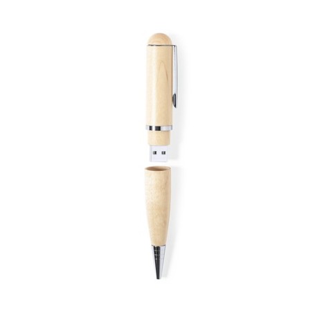 Stylo USB Pratique 16GB Personnalisé Kornon - Cadeau d'Entreprise Matières : bois goodies publicitaire événementiel