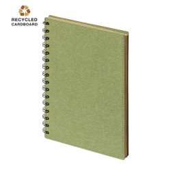 Cahier Éco-responsable Pratique Personnalisé A5 Idina pas cher Matières : carton recyclé Couleurs : naturel 2