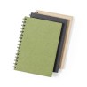 Cahier Éco-responsable Pratique Personnalisé A5 Idina pas cher Matières : carton recyclé Couleurs : naturel cadeau client origin