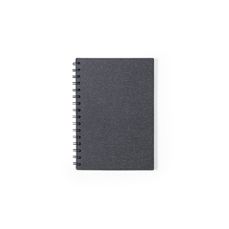 Cahier Éco-responsable Pratique Personnalisé A5 Idina pas cher Matières : carton recyclé Couleurs : naturel cadeau client origin