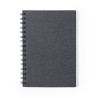 Cahier Éco-responsable Pratique Personnalisé A5 Idina pas cher Matières : carton recyclé Couleurs : noir personnalisable avec vo