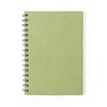 Cahier Éco-responsable Pratique Personnalisé A5 Idina pas cher Matières : carton recyclé Couleurs : noir marquage couleur éclata