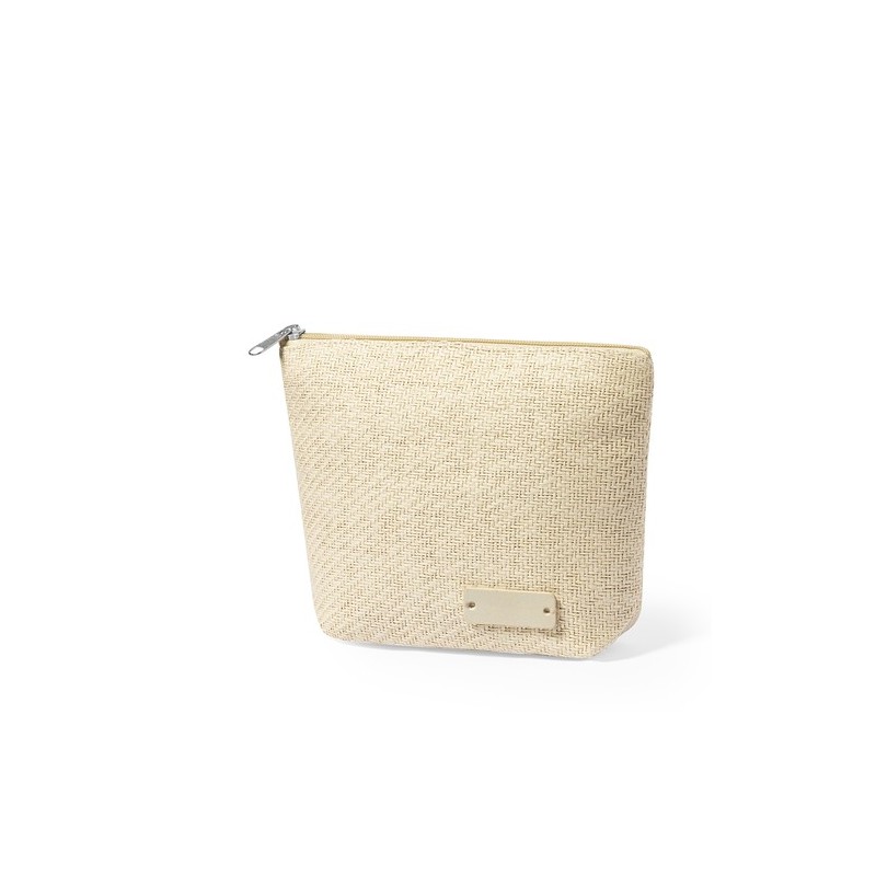 Nécessaire Personnalisée Éco-responsable Pochette Chack Matières : Synthétique Couleurs : naturel personnalisable avec votre log