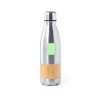 Bouteille Éco-responsable Personnalisable Guiver Matières : bambou Couleurs : argenté objet promotionnel éco-responsable