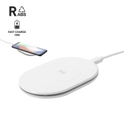 Chargeur Éco-responsable Personnalisé 10W Zosmal RCS Matières : ABS recyclé Couleurs : blanc 2
