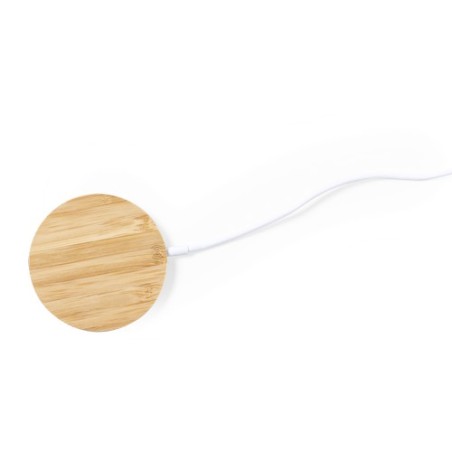 Chargeur Support Éco-responsable Innovant Personnalisé Noopy pas cher Matières : bambou Couleurs : blanc cadeau collaborateur pr